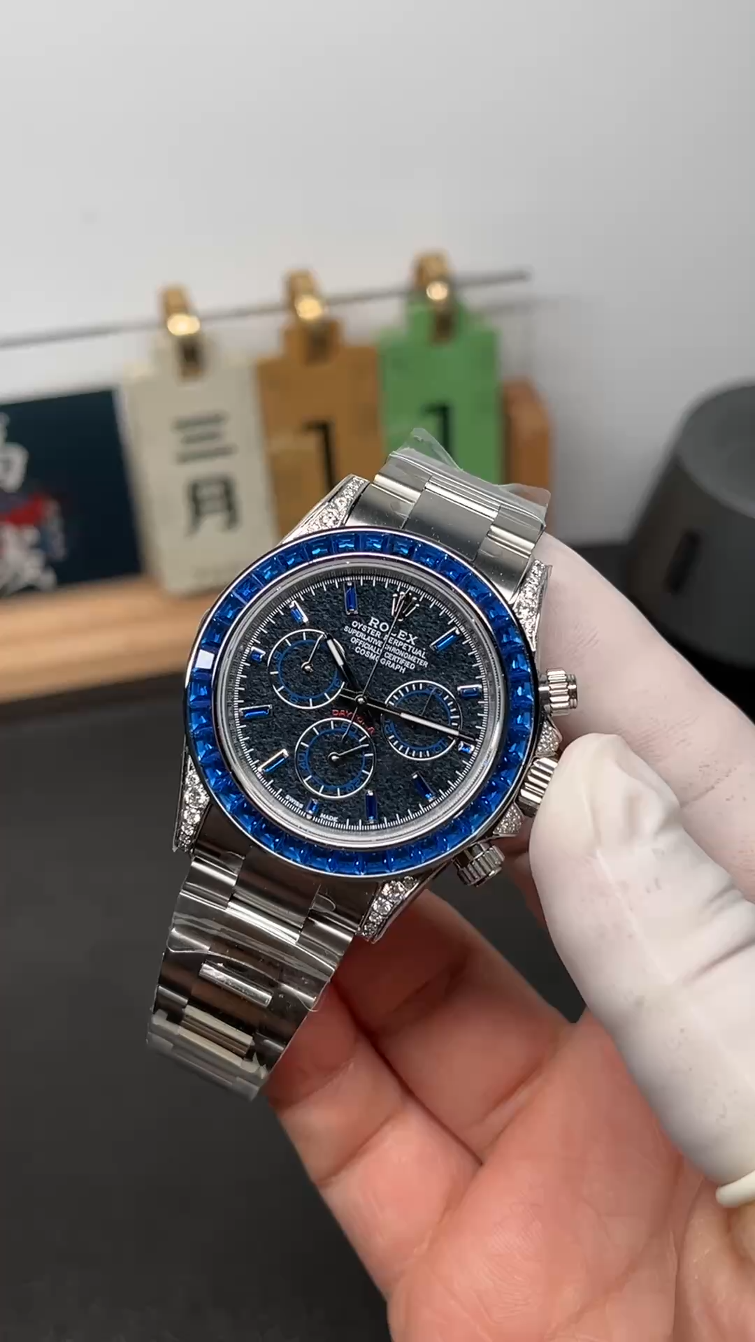 Rolex Daytona Replica 126599TSA Silver Sheen Obsidian Dial 40 Sapphire Bezel - Video