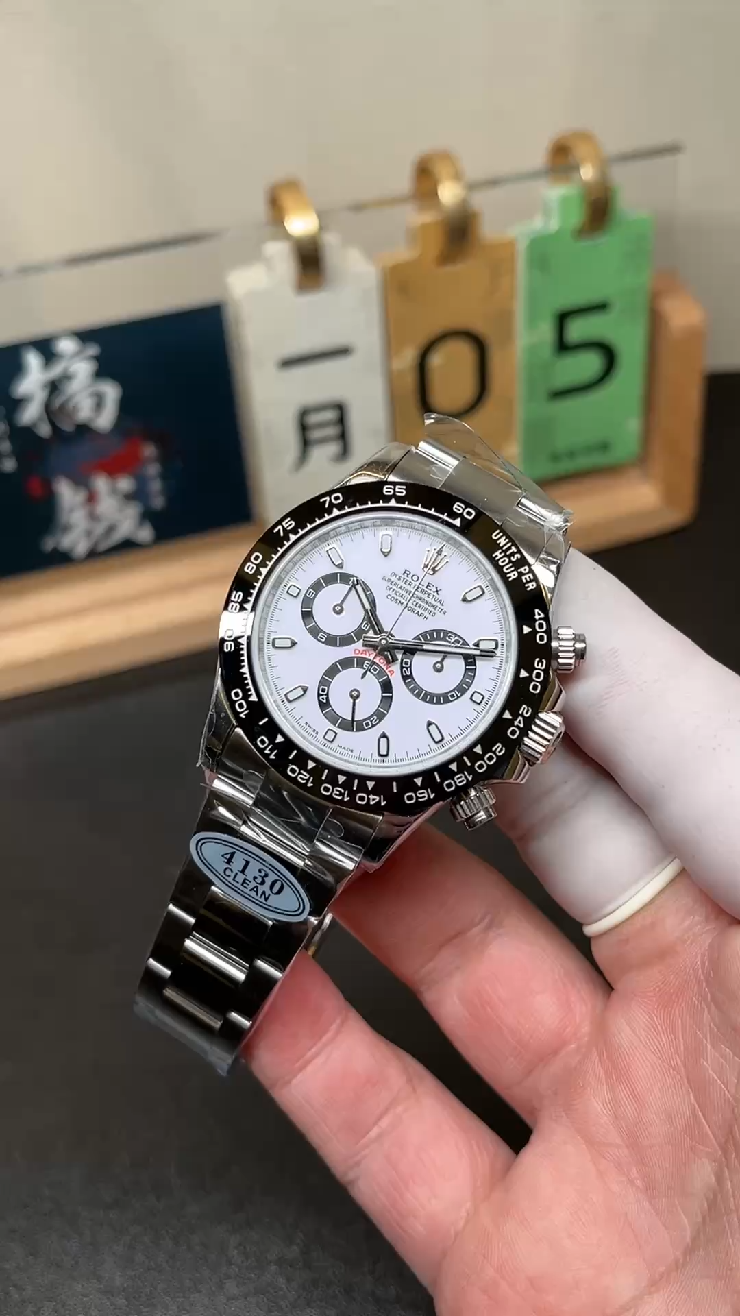 Rolex Cosmograph Daytona 116500LN-0001 Stainless Steel White Dial 40mm Mens Replica Watch - Video