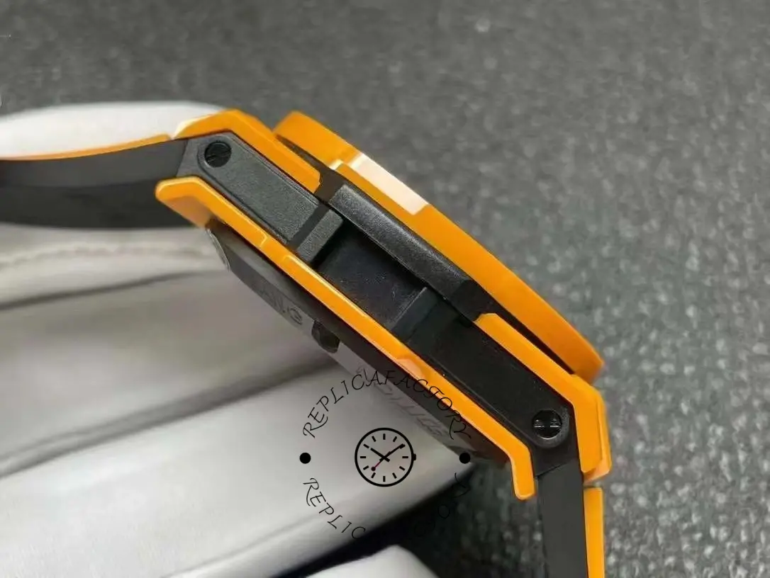 Side profile close-up of Hublot Big Bang Unico 441.CU.5910.RX focusing on case edge and strap join.