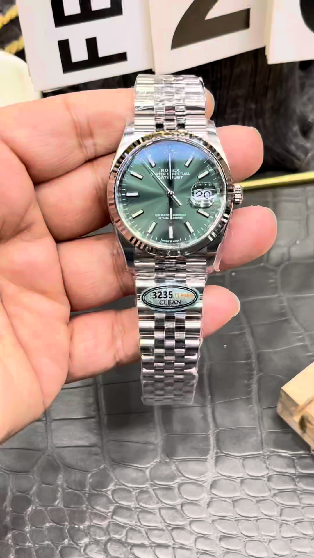 Rolex Datejust 126234 Stainless Steel Mint Green Dial 36MM Unisex Replica Watch