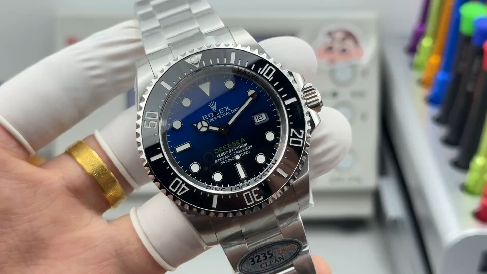 Rolex Sea-Dweller Deepsea 116660 Stainless Steel D-Blue Dial 44MM Mens Replica Watch - Video