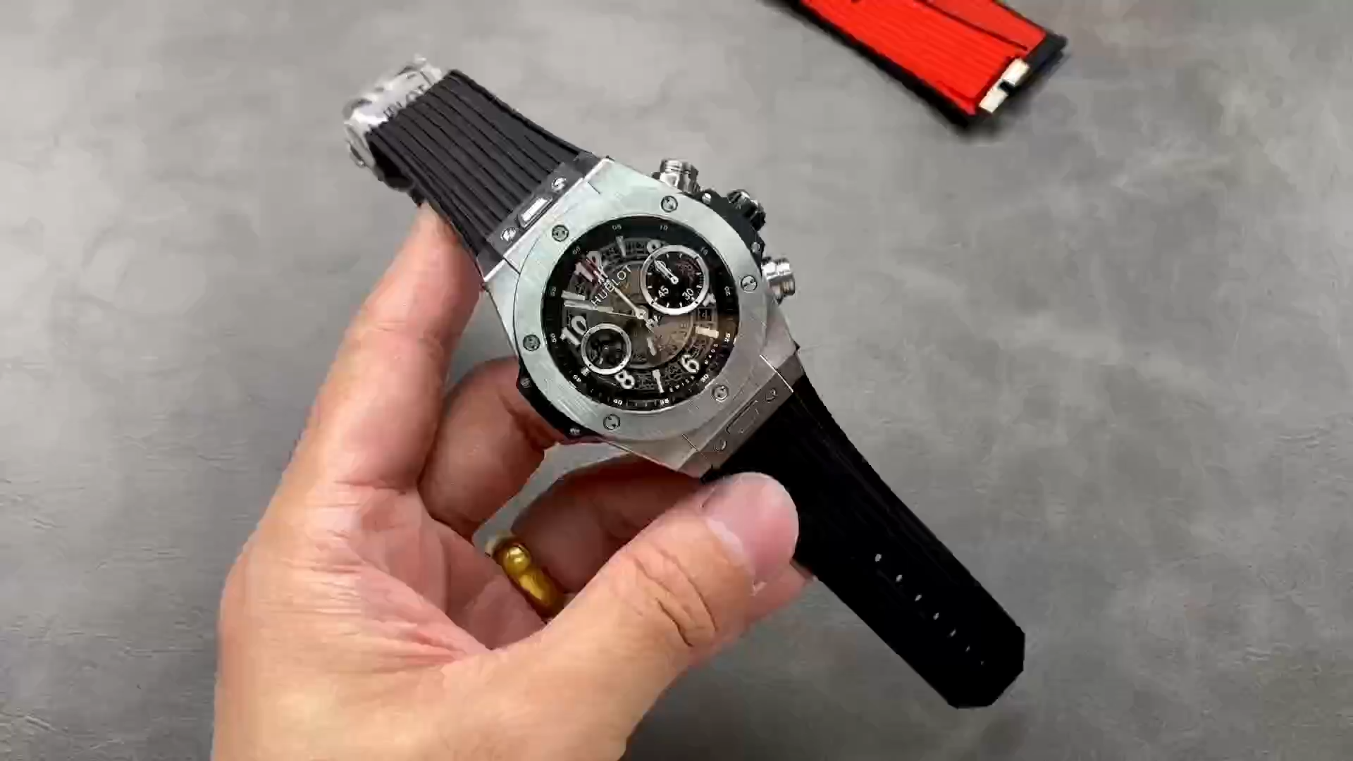 Hublot Big Bang Unico 45 Titanium 1:1 Clone 411.NX.1170.RX Black Dial - Video