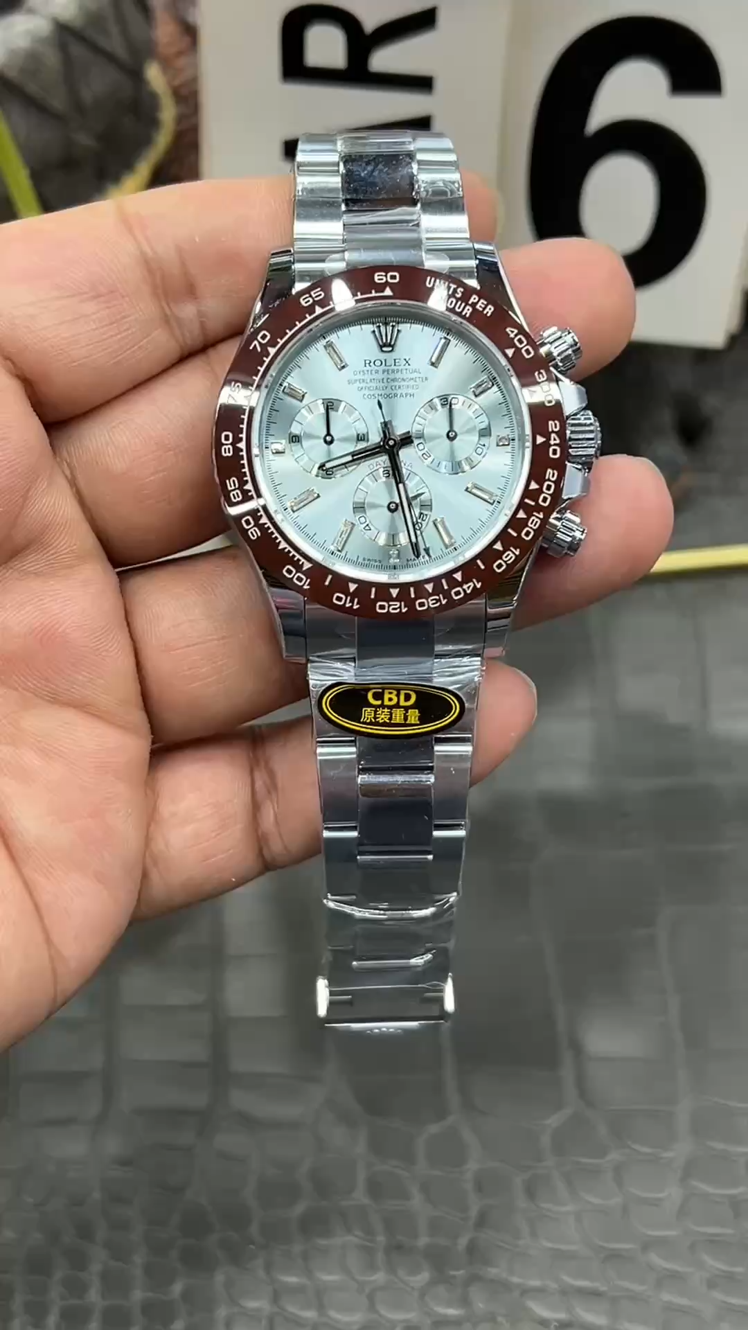 Rolex Cosmograph Daytona 116506 Ice Blue Dial Platinum 40MM Mens Replica Watch - Video