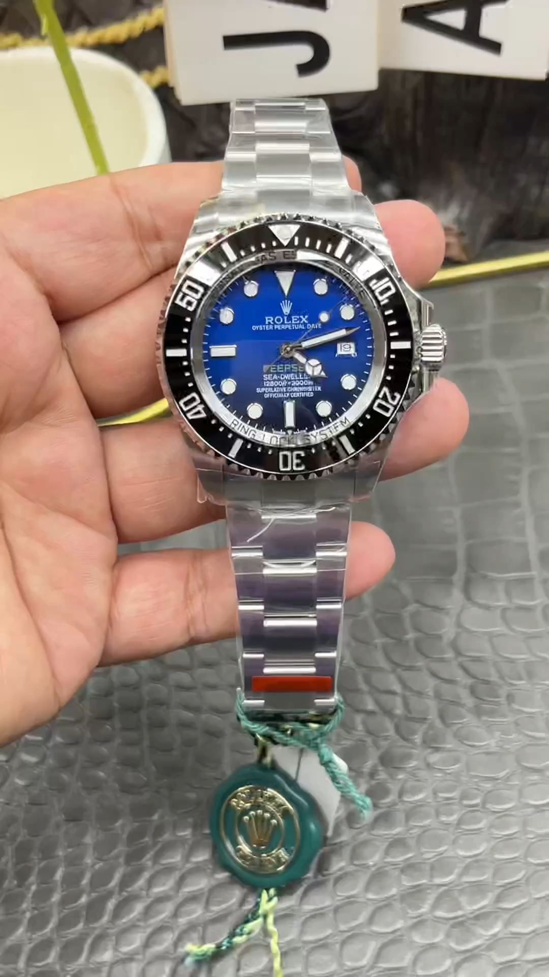 Rolex Sea-Dweller Deepsea 136660 0005 Stainless Steel Black Blue Dial 44MM Mens Replica Watch - Video