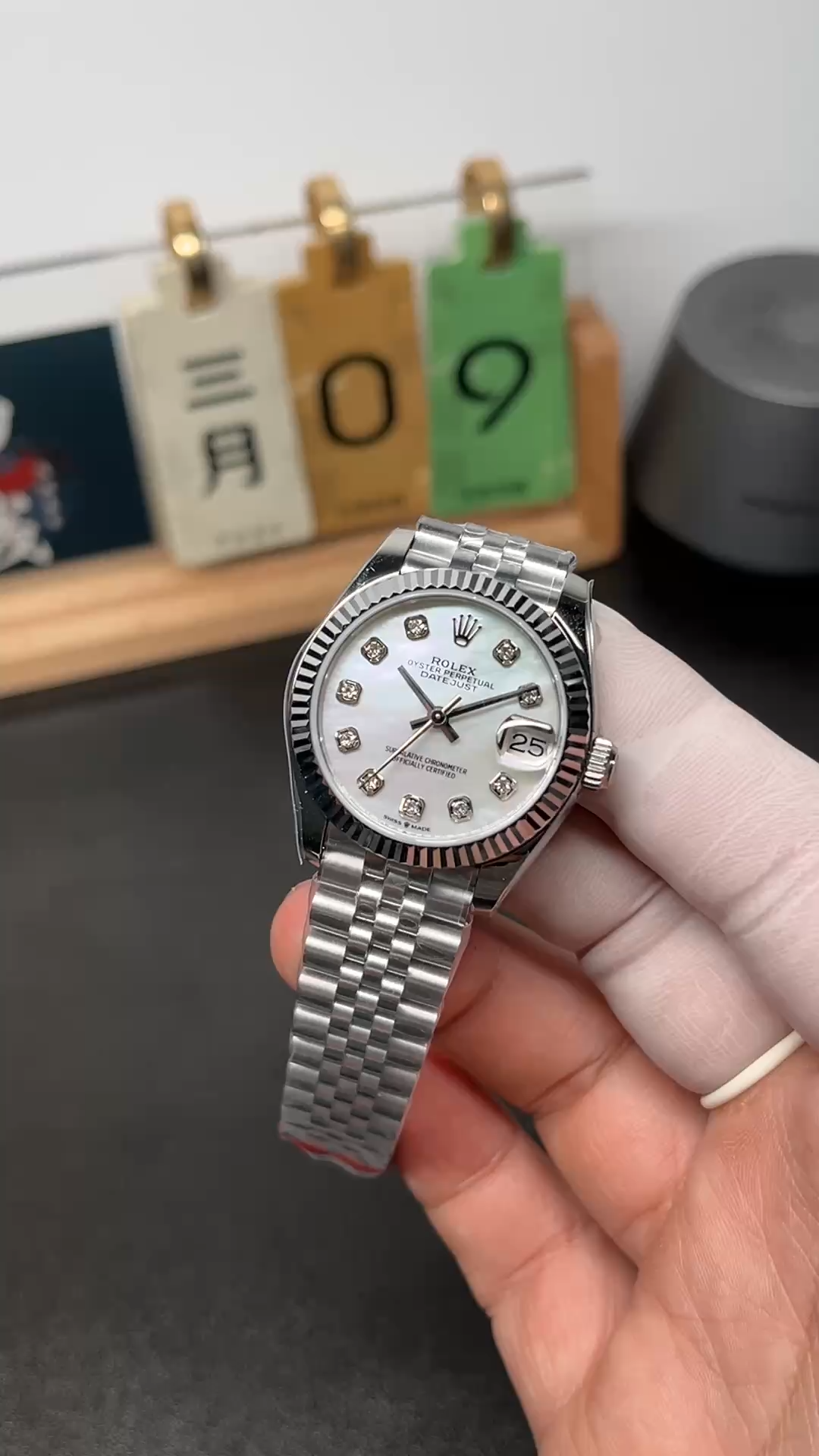 Rolex Datejust 31 Steel & 18K White Gold 278274 0006 Women's Watch - Video