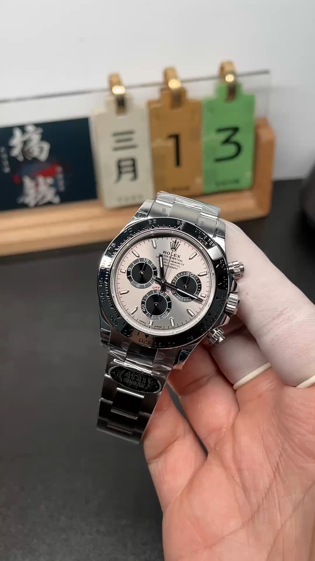 Rolex Cosmograph Daytona 116509 Silver Index Dial 40MM Mens Replica Watch - Video