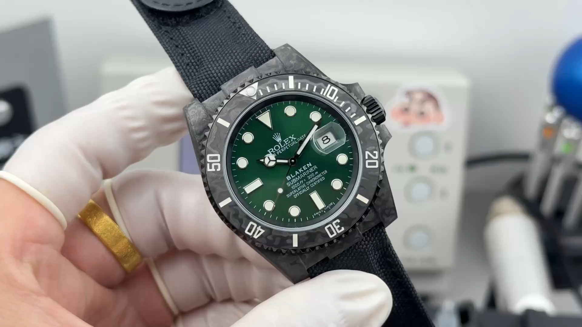 Rolex Submariner Green Dial 116610 Carbon Fiber 1:1 Clone - Video