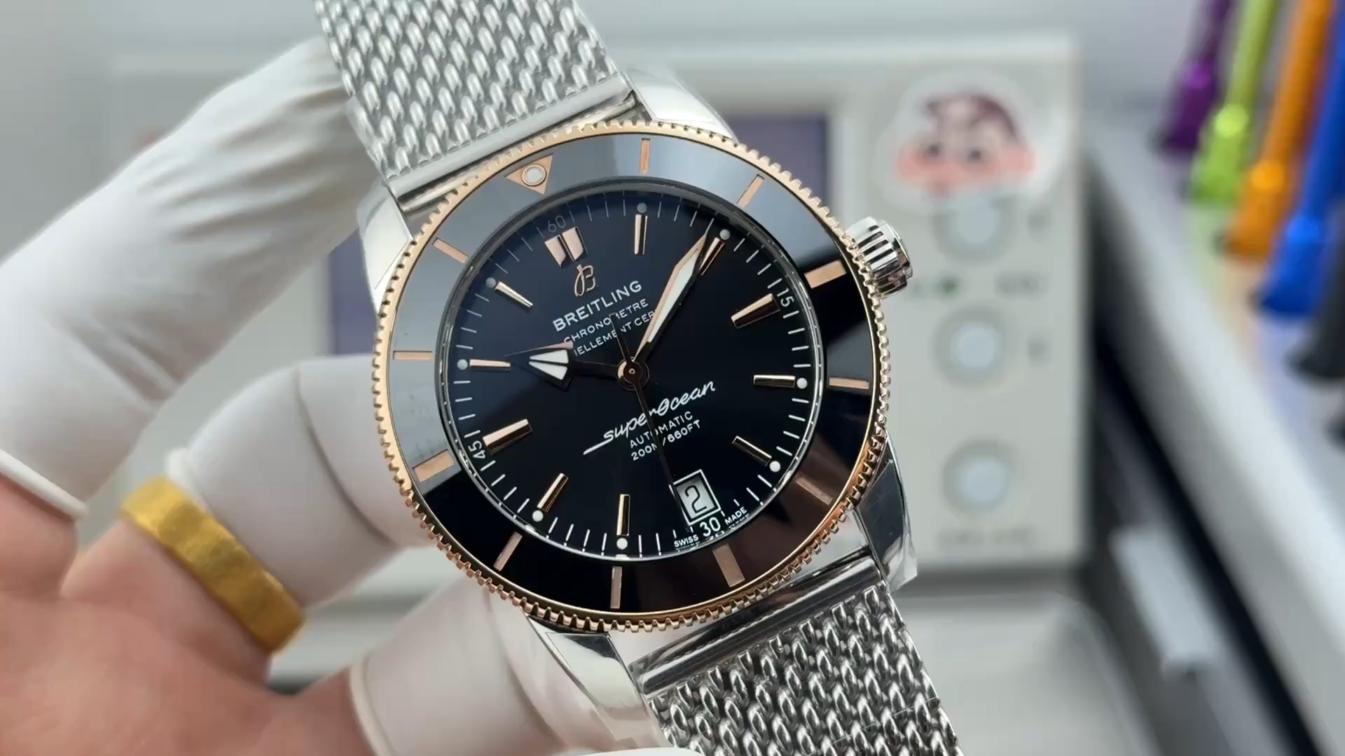 Replica Breitling Superocean Heritage UB2010121B1A1 Chronometer Black Dial - Video