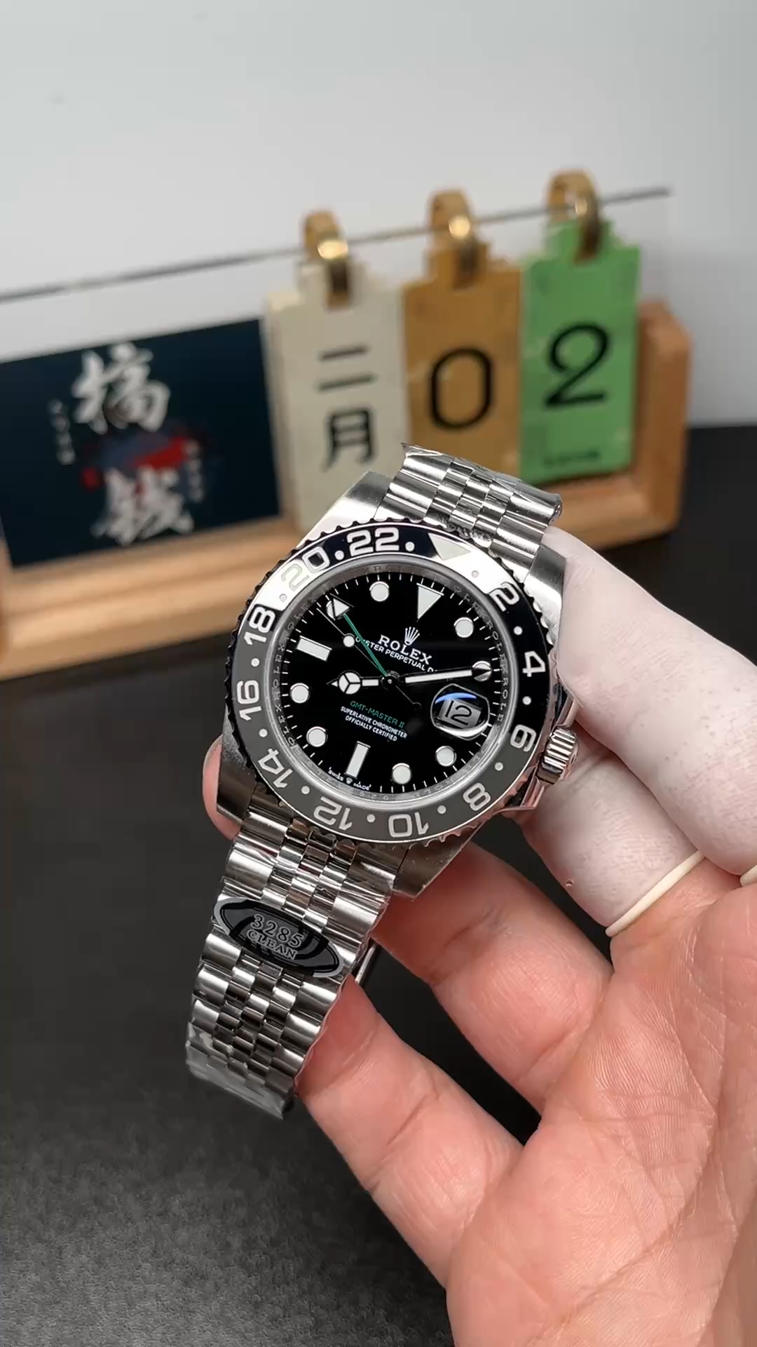 Rolex Gmt Master II Automatic Black Dial M126710GRNR 0003 40mm - Video