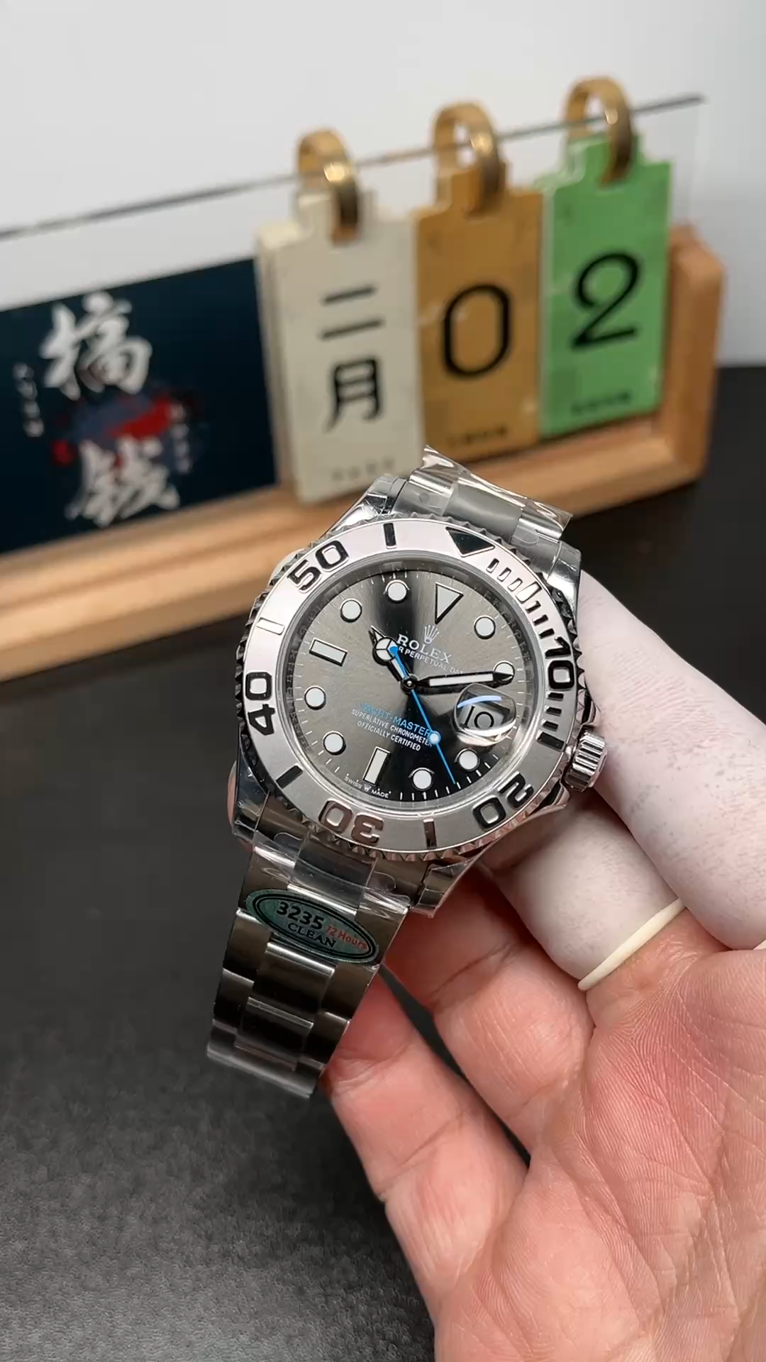 Rolex Yacht-Master 116622 Stainless Steel Grey Dial 40mm Mens Replica Watch - Video