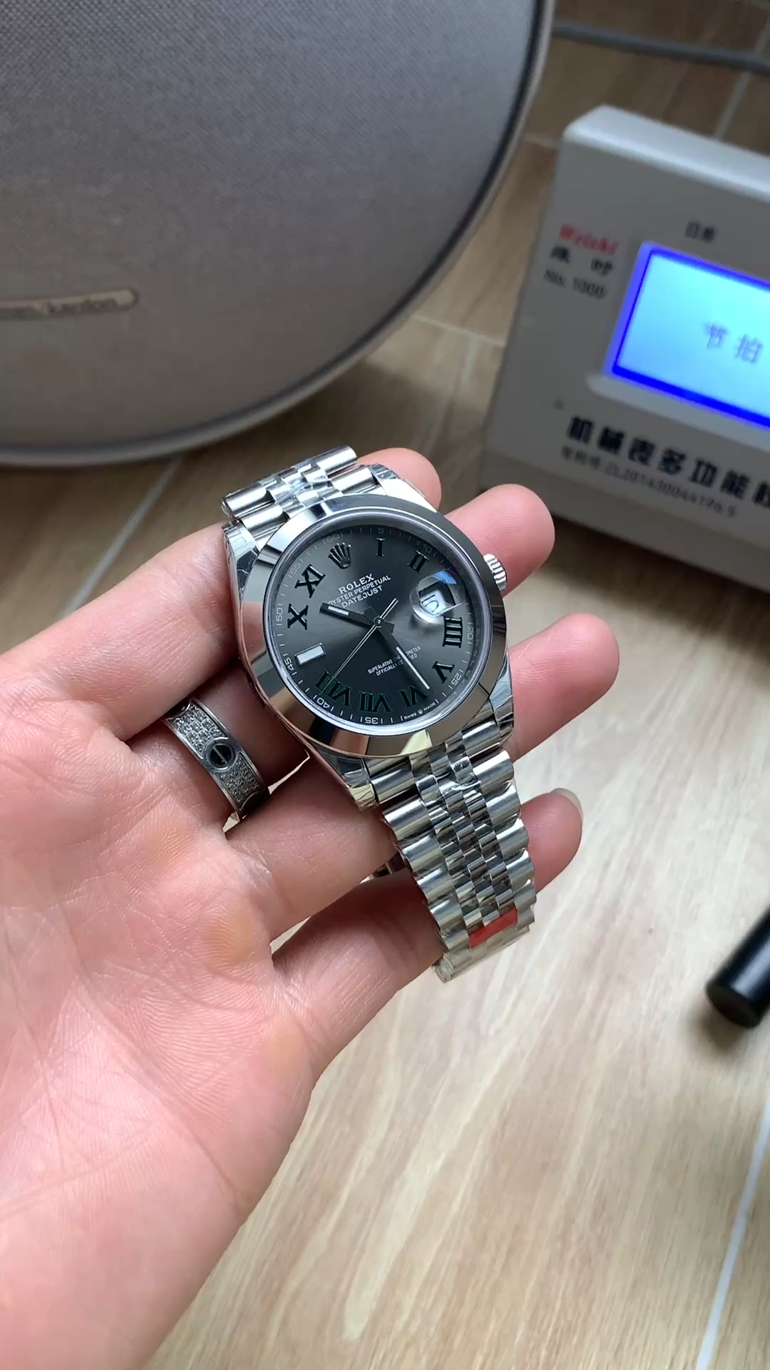 Rolex Datejust 41mm Stainless Steel m126300 0014 Slate Roman Jubilee - Front view