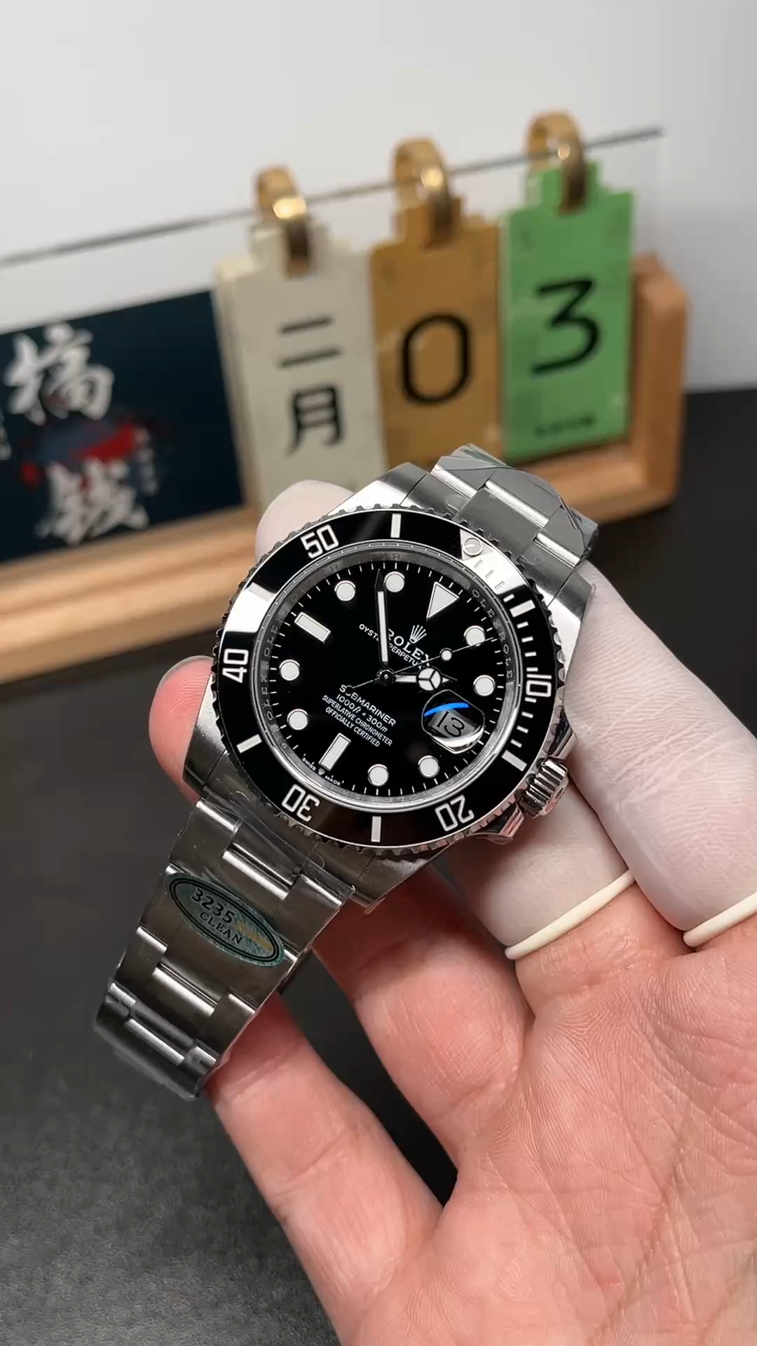 Rolex Submariner 126610LN 0001 Stainless steel Black Dial 41mm Mens Replica Watch - Video