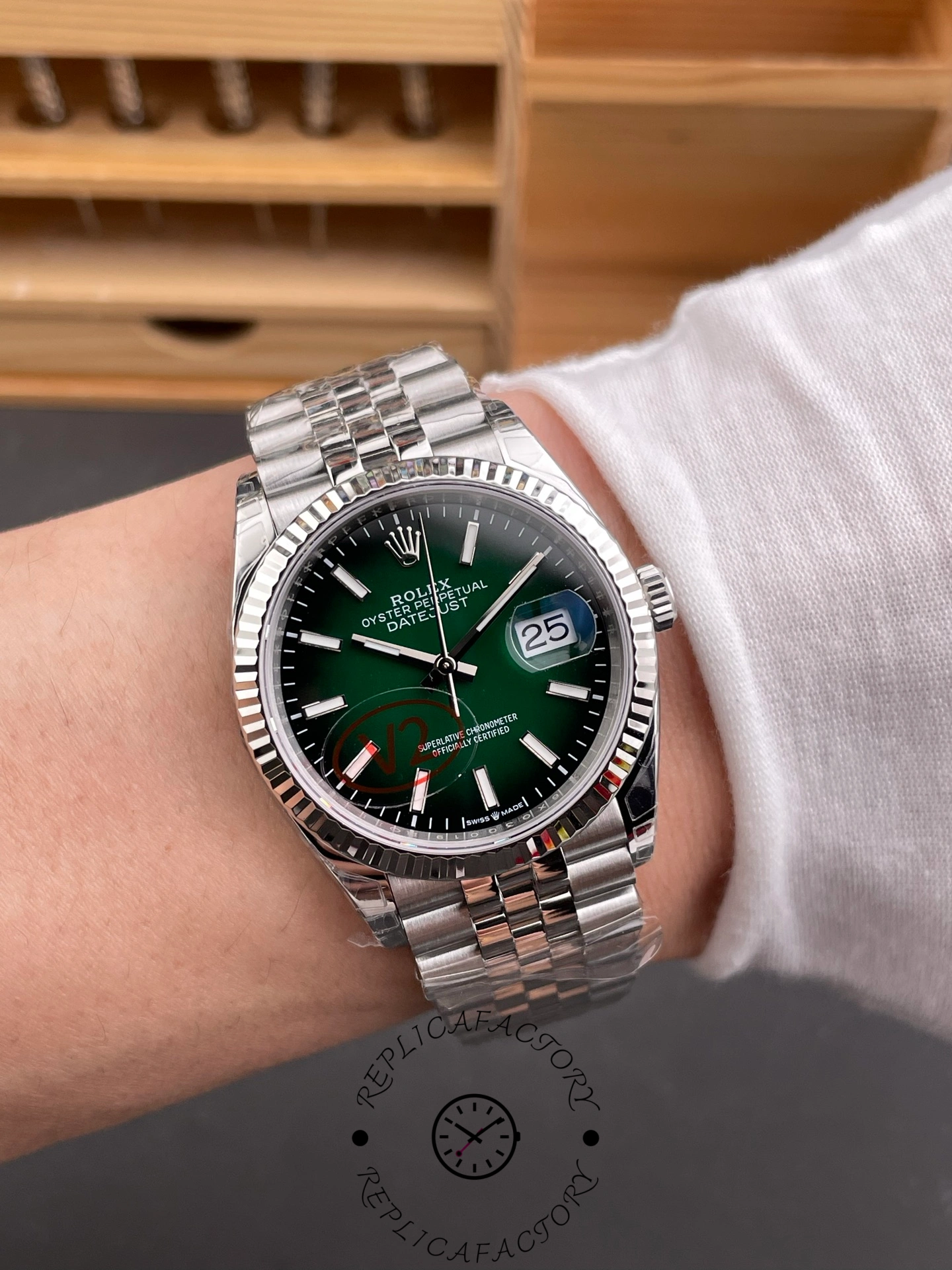 Rolex Datejust 126334 41mm Green Gradient Dial 1:1 Clone 2026