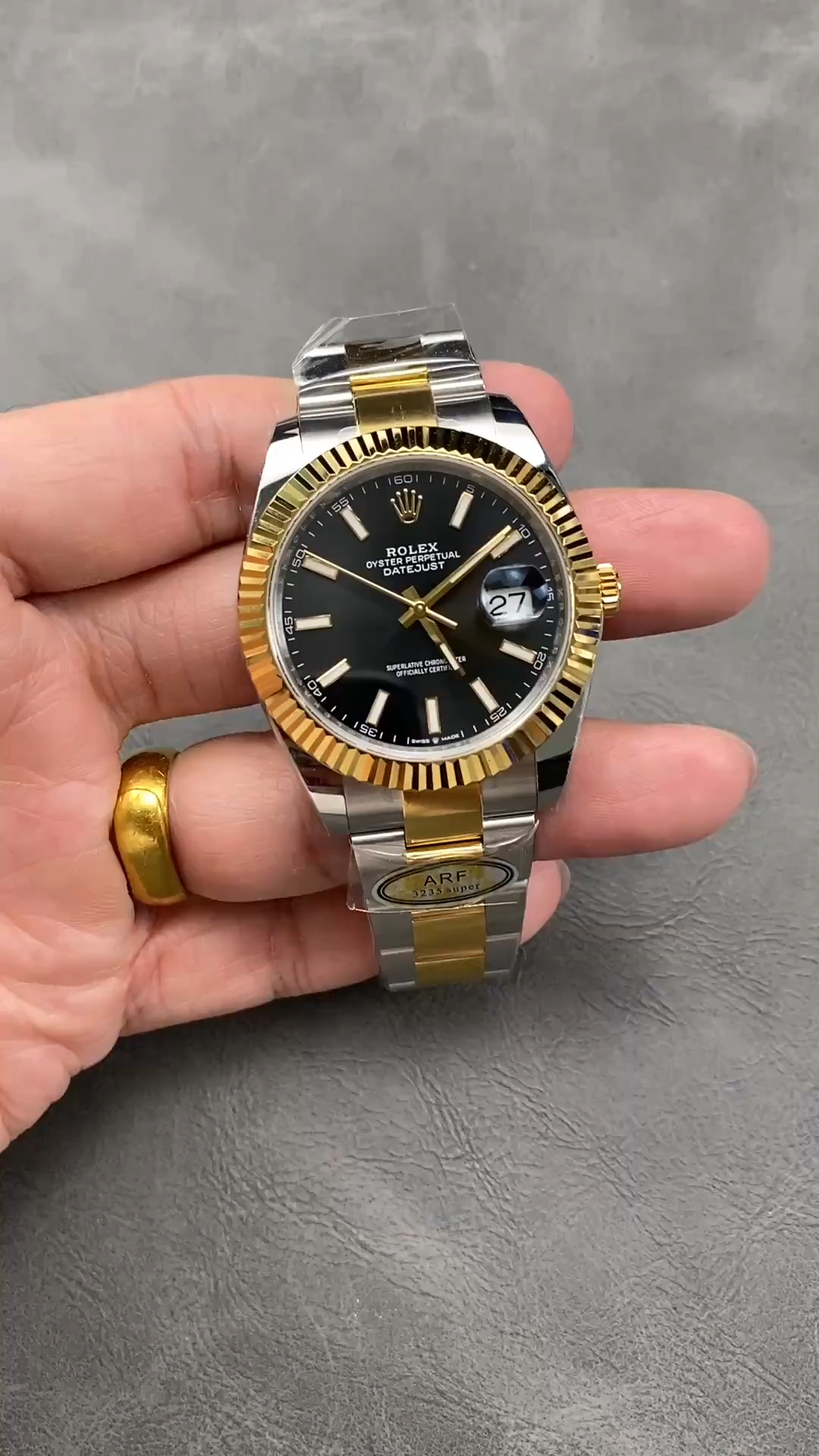 Rolex Datejust 41 Black Dial Fluted Bezel 126333 0013 Men's Watch - Video