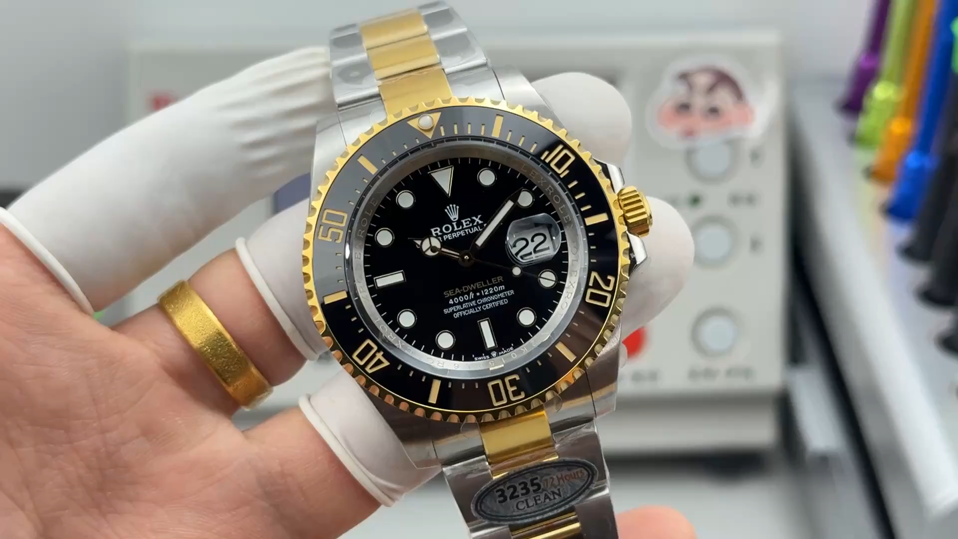 Rolex Sea Dweller Black Dial Oyster Bracelet 126603 0001 Men's Watch - Video