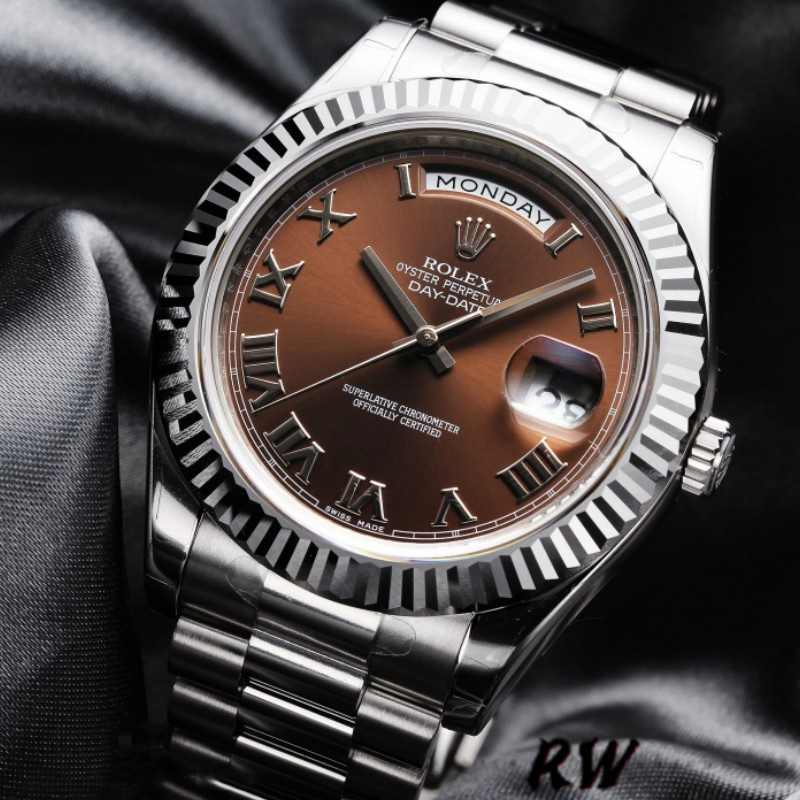 Rolex Day-Date 118239 Chocolate Brown Dial 36mm Unisex Replica Watch - Replica Factory
