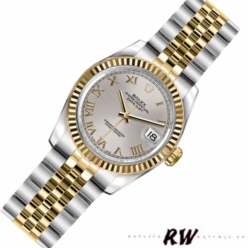 Rolex Datejust 179173 Silver Roman Numeral Dial 26MM Lady Replica Watch - Replica Factory