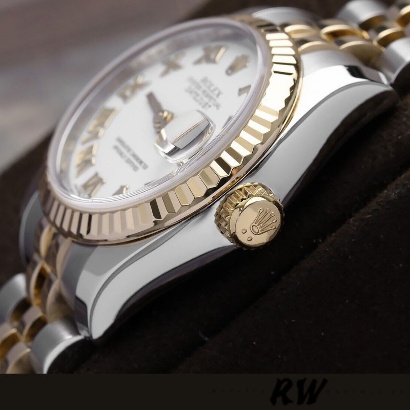 Rolex Datejust 179173 White Roman Numeral Dial 26MM Lady Replica Watch - Replica Factory