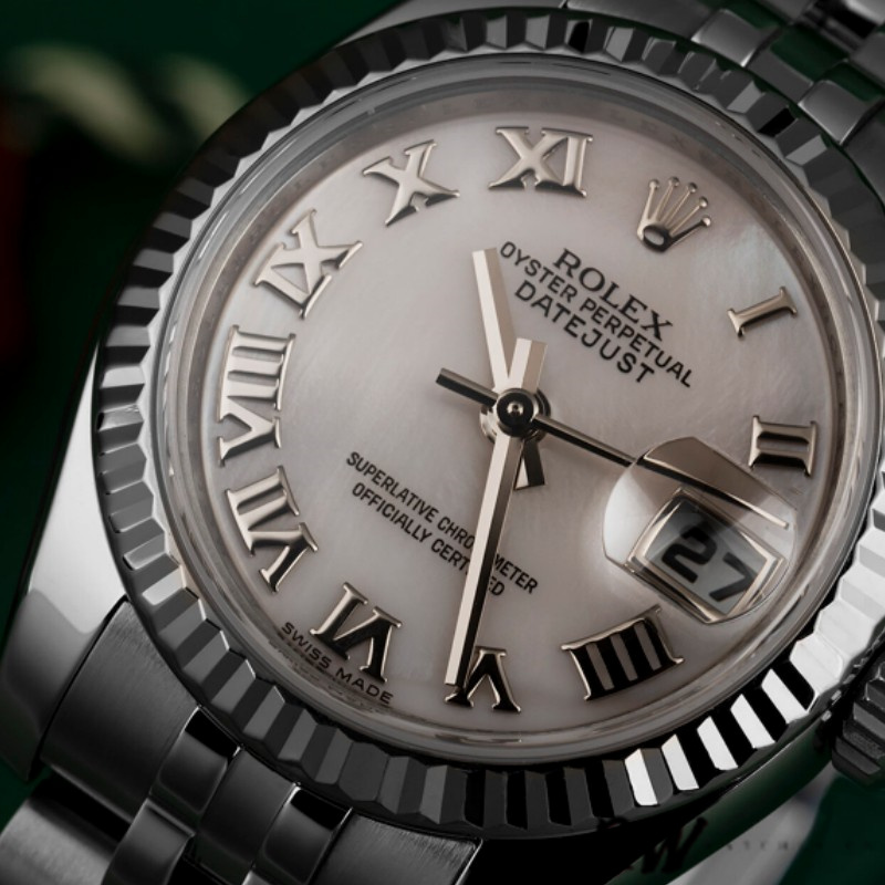 Rolex Datejust 179174 Mother of Pearl Pink Dial Fluted Bezel 26MM Lady Replica Watch - Replica Factory