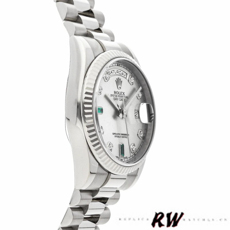 Rolex Day-Date 118239 Rhodium grey Dial 36mm Unisex Replica Watch - Replica Factory