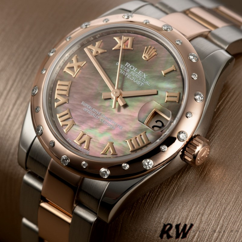 Rolex Datejust 178341 Black Mother of Pearl Dial 31MM Lady Replica Watch - Replica Factory