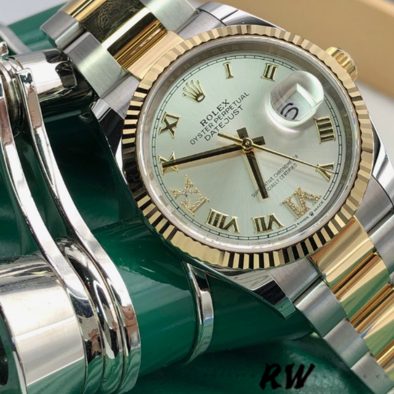 Rolex Datejust 126233 Silver Roman Numeral Dial 36MM Unisex Replica Watch - Replica Factory