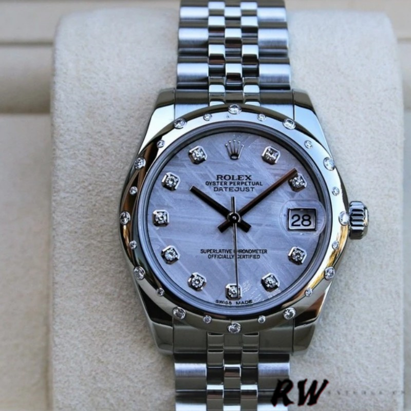 Rolex Datejust 178344 Meteorite Grey Dial 31MM Lady Replica Watch - Replica Factory