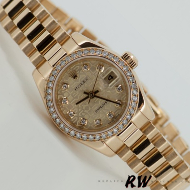Rolex Datejust 179138 Champagne Jubilee Dial 26MM Lady Replica Watch - Replica Factory