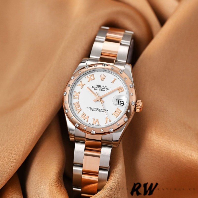 Rolex Datejust 178341 White Roman Numeral Dial 31MM Lady Replica Watch - Replica Factory