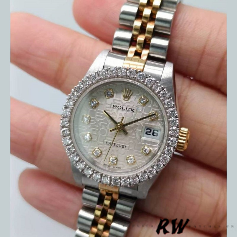 Rolex Datejust 179383 Silver Jubilee Dial 26MM Lady Replica Watch - Replica Factory