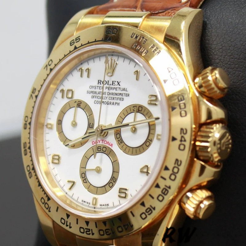 Rolex Cosmograph Daytona 116518 White Dial 40mm Mens replica Watch - Replica Factory