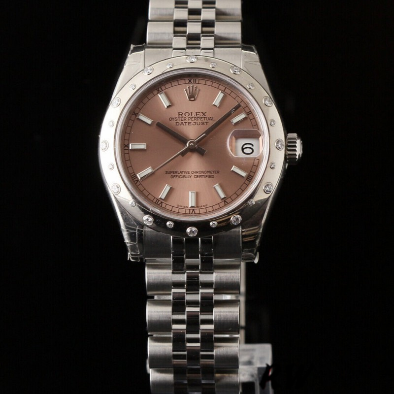 Rolex Datejust 178344 Pink Dial Jubilee Bracelet 31MM Lady Replica Watch - Replica Factory