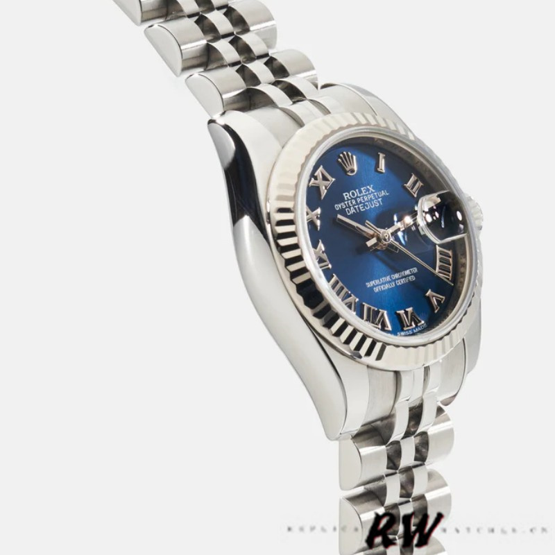 Rolex Datejust 179174 Blue Roman Numeral Dial 26MM Lady Replica Watch - Replica Factory