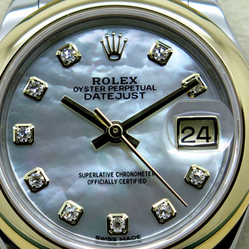 Rolex Datejust 279163 Mother of Pearl Diamond Dial Domed Bezel 28mm Lady Replica Watch