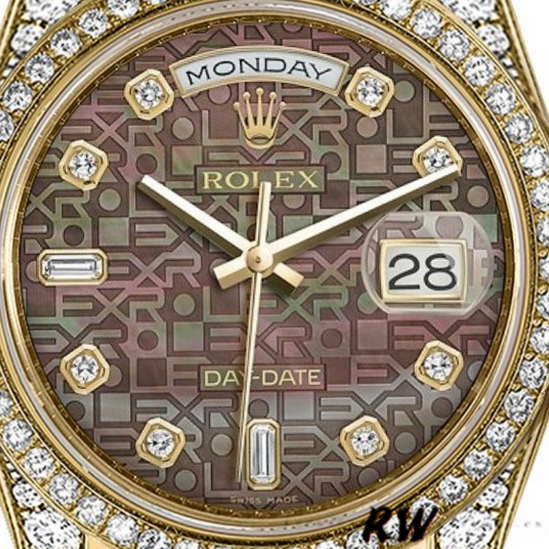 Rolex Day-Date 118388 Mother of Pearl Jubilee Diamond Dial 36mm Unisex Replica Watch