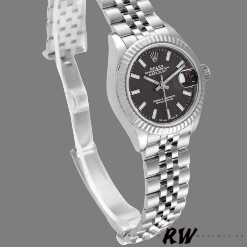 Rolex Datejust 279174 Stainless Steel Dark Grey Index Dial 28mm Lady Replica Watch - Replica Factory