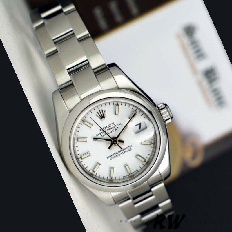 Rolex Datejust 179160 White Index Dial Domed Bezel 26MM Lady Replica Watch - Replica Factory