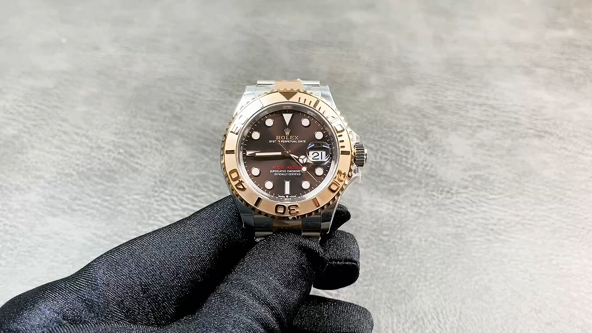 Rolex Yacht Master II 116621 Chocolate Dial Rose Gold 40mm Mens Replica Watch - Video