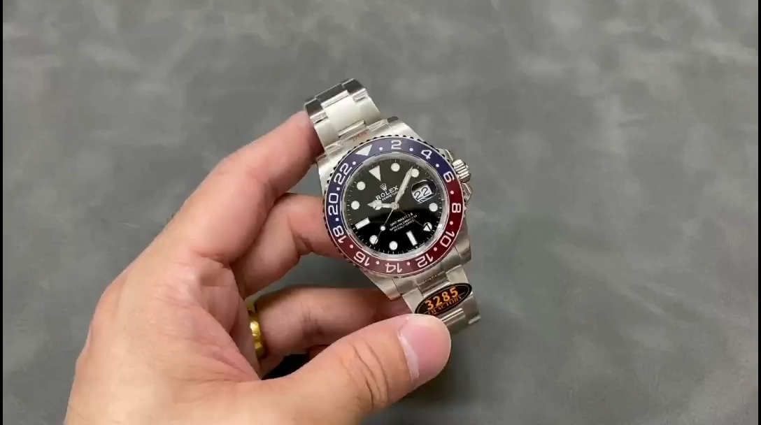 Rolex GMT Master II 116719BLRO White Gold Pepsi Black Dial 40mm Mens Replica Watch - Video