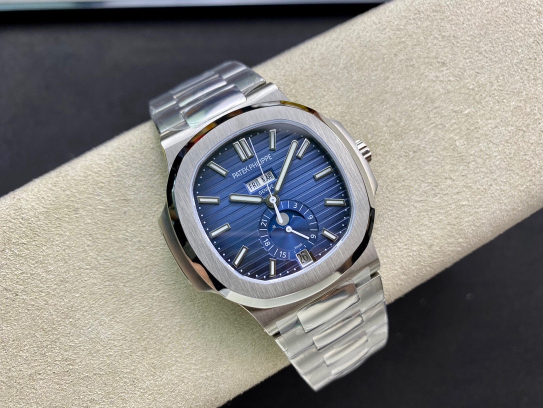Patek Philippe Nautilus 5726 1A 001 40.5mm Stainless Steel Blue Dial Watch - Replica Factory