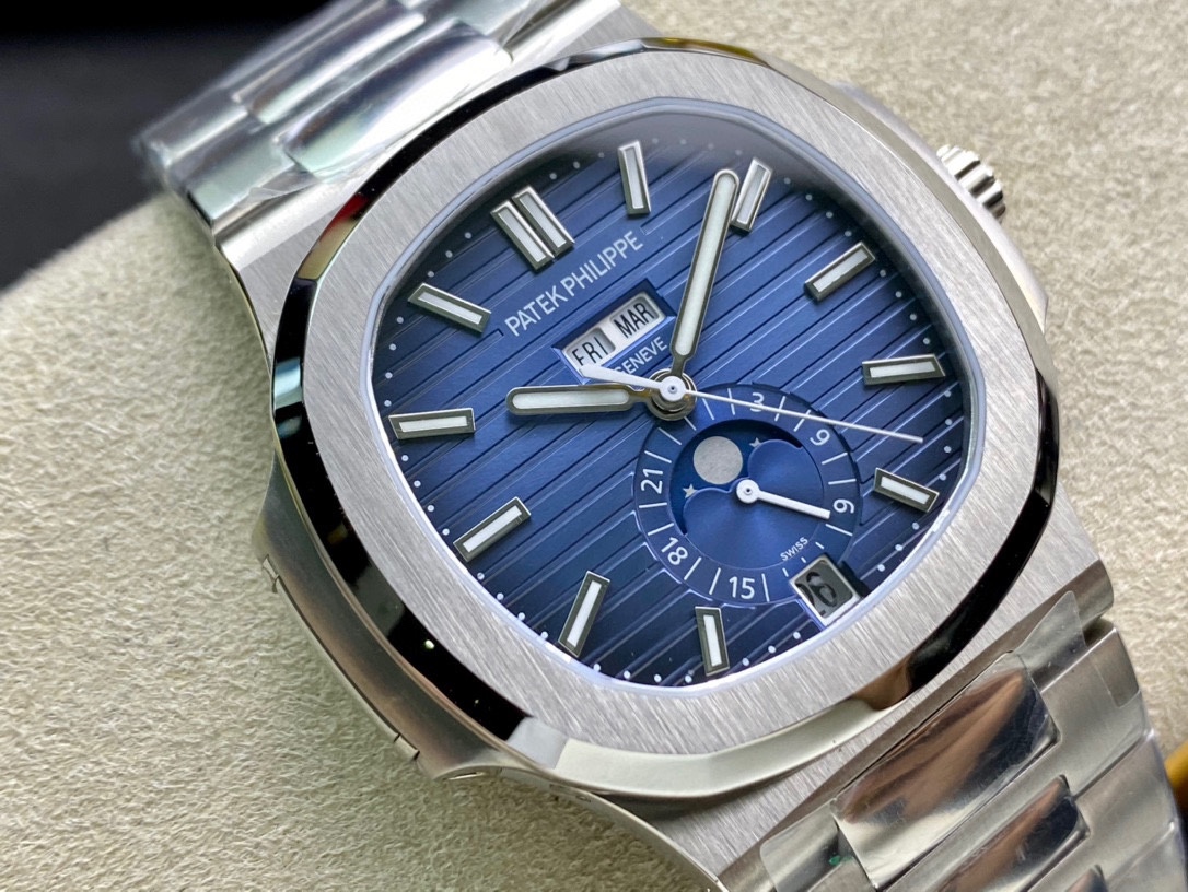 Patek Philippe Nautilus 5726 1A 001 40.5mm Stainless Steel Blue Dial Watch - Replica Factory