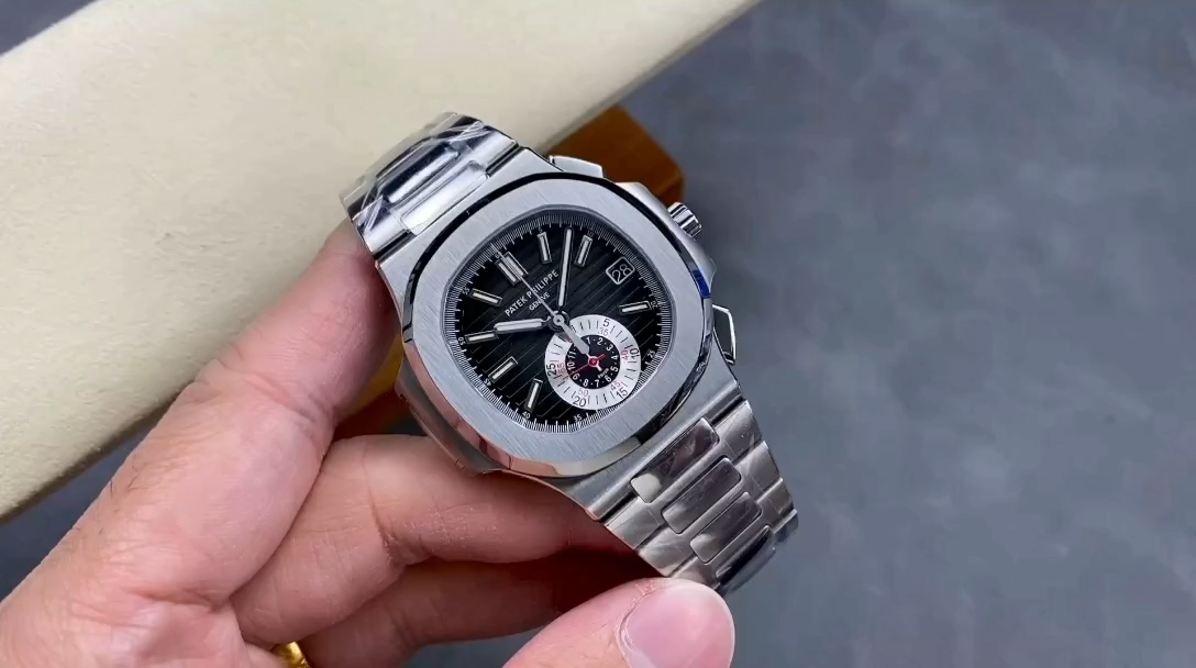 Patek Philippe Nautilus Chronograph Stainless Steel Black Dial 5980 1A 014