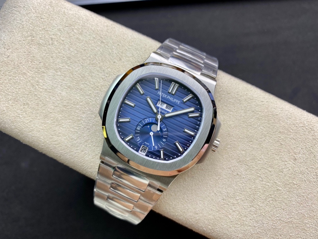 Patek Philippe Nautilus 5726 1A 001 40.5mm Stainless Steel Blue Dial Watch - Replica Factory
