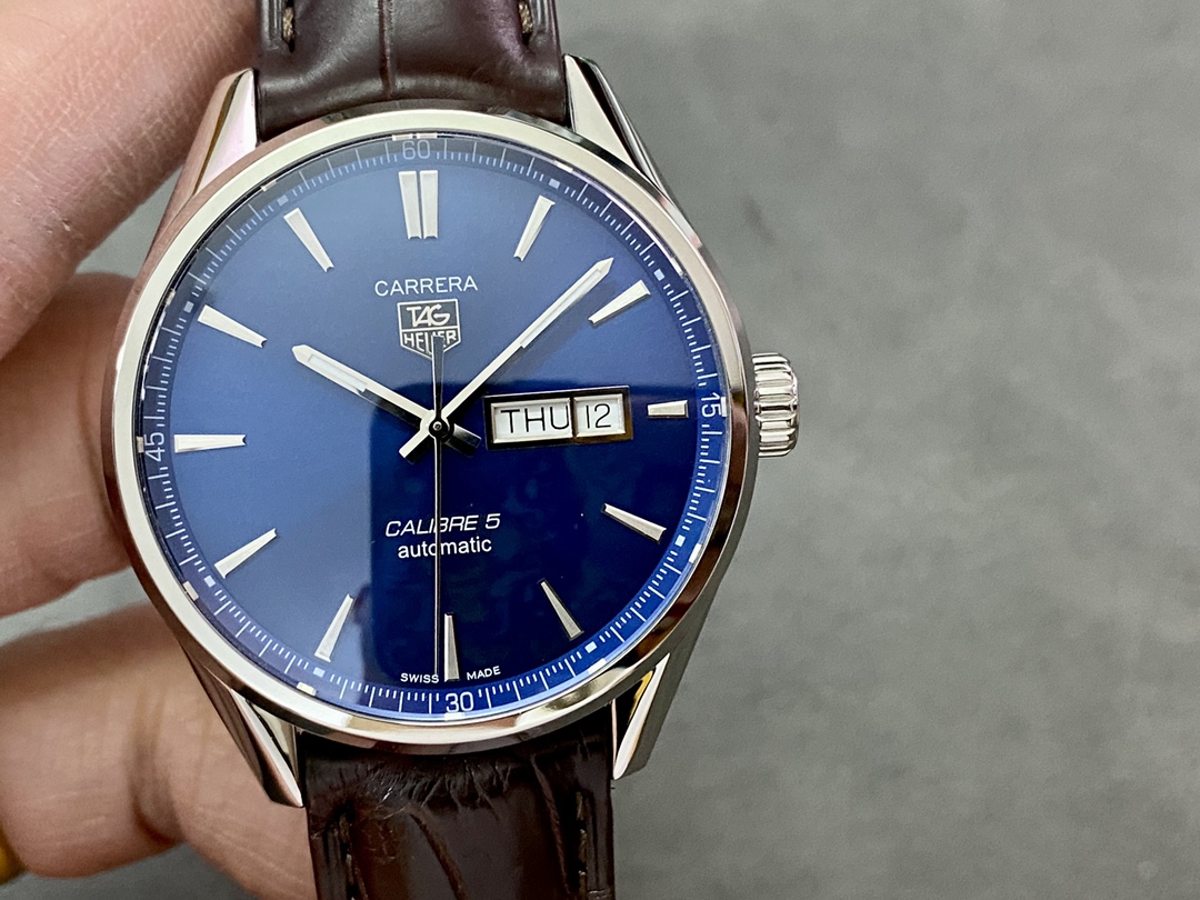 TAG Heuer Carrera Calibre 5 Day Date Blue Dial WAR201E.FC6291 - Replica Factory