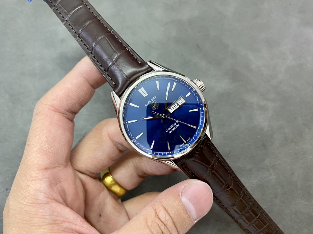 TAG Heuer Carrera Calibre 5 Day Date Blue Dial WAR201E.FC6291 - Replica Factory