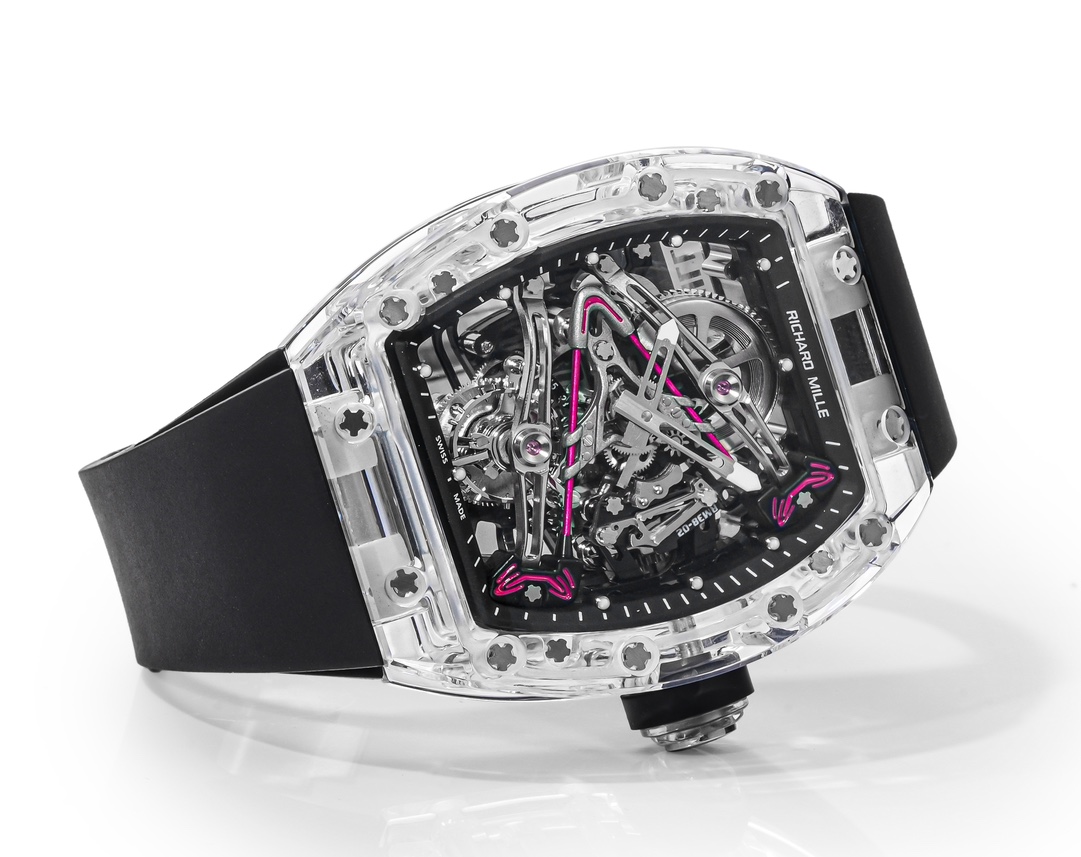 Richard Mille RM38-02 Tourbillon Movement Edition Crystal Black Rubber Strap - Replica Factory