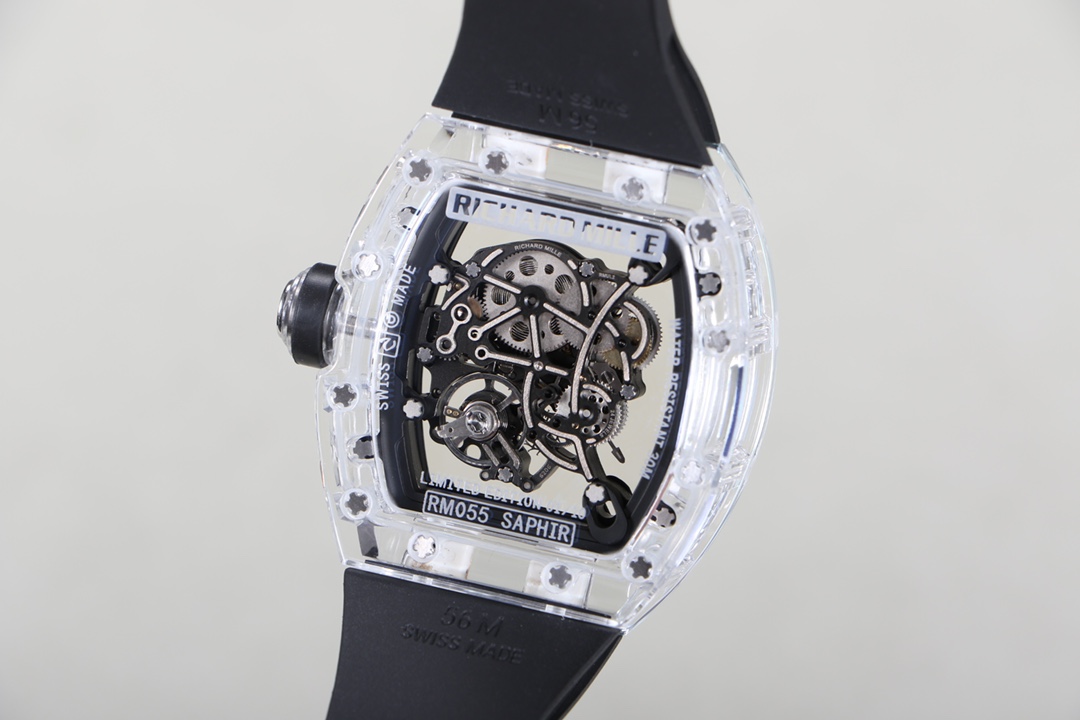Richard Mille RM055 Transparent Case Skeleton Dial - Replica Factory