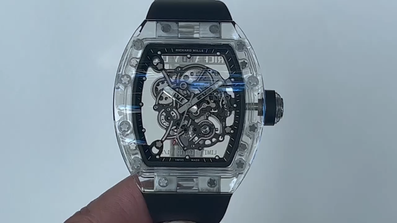 Richard Mille RM055 Transparent Case Skeleton Dial - Replica Factory