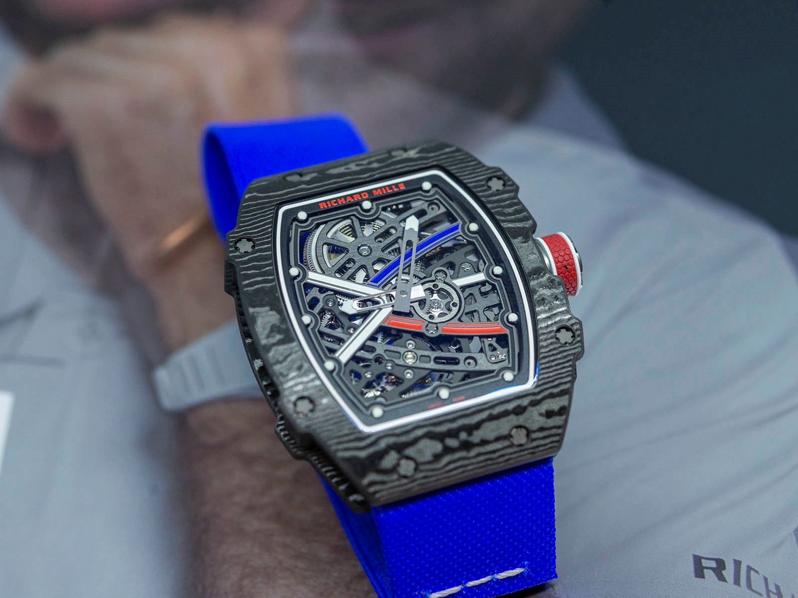Richard Mille RM 67-02 Automatic Sebastian Ogier Black Blue - Replica Factory