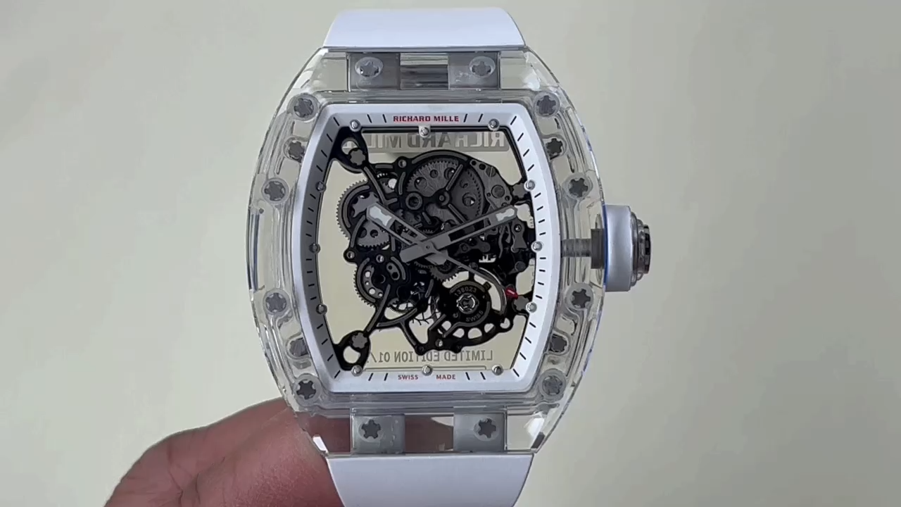 Richard Mille RM055 Transparent Case Skeleton Dial - Replica Factory